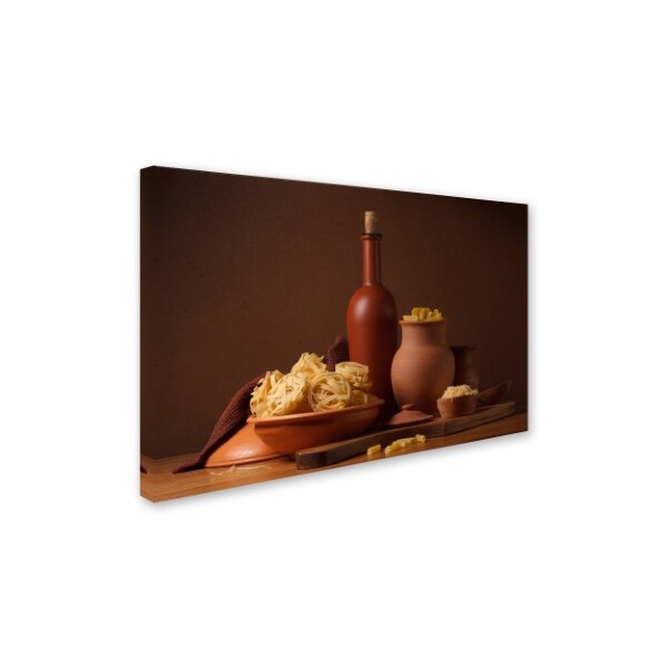 Magnola 'Still Life With Pasta And Ceramic Ware' Canvas Art,30x47